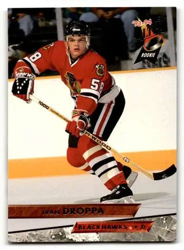 1993 Ultra #288 Ivan Droppa Chicago Blackhawks Hockey Cards EX/NM ID:57775 - Trading Cards
