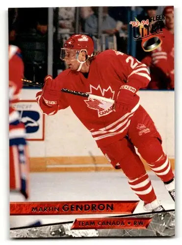 1993 Ultra #460 Martin Gendron Canada Hockey Cards EX/NM ID:57789 - Hockey Cards