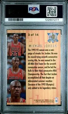 1993 Ultra All-NBA Michael Jordan #2 Basketball PSA 6