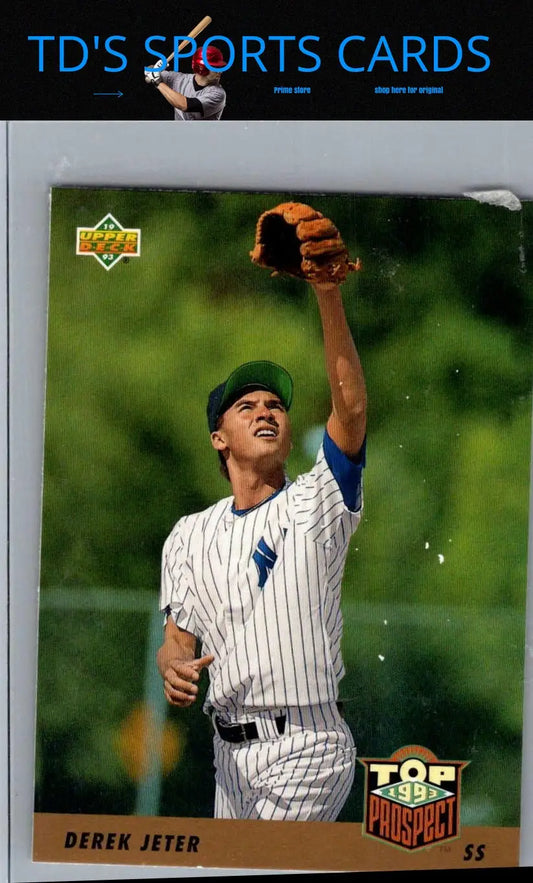 Derek Jeter baseball card from 1993 Upper Deck #449 for collectors