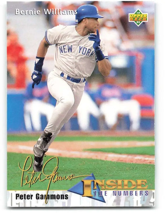 1993 Upper Deck #470 Bernie Williams VG New York Yankees Baseball Card Image 1