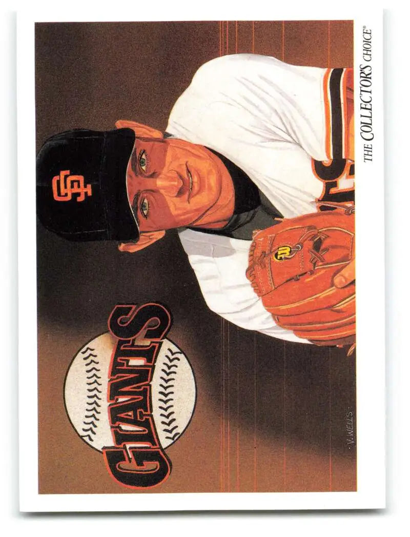 Baseball card of Robby Thompson in black cap and white uniform for San Francisco Giants