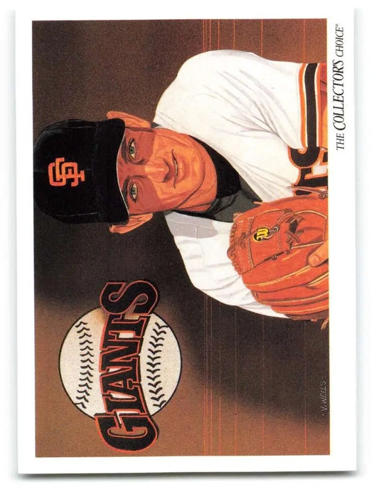 Baseball card of Robby Thompson in black cap and white uniform for San Francisco Giants