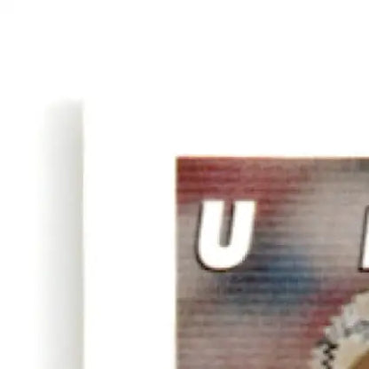 Rectangular card with white U letter on textured colorful background for Upper Deck Football Steve Young product