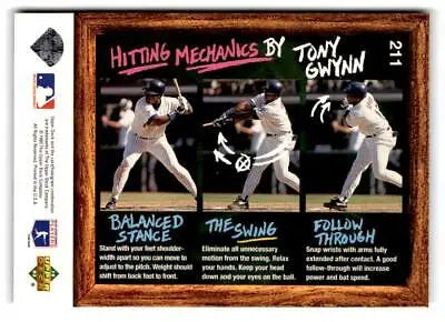 1993 Upper Deck Fun Pack #211 Tony Gwynn baseball card for collectors and fans