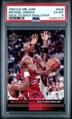 1993 Upper Deck MR. June Michael Jordan #MJ6 Back To Back Finals MVP PSA 6