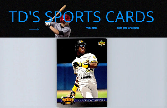 1993 Upper Deck TC1 Barry Bonds Triple Crown Contenders baseball card display