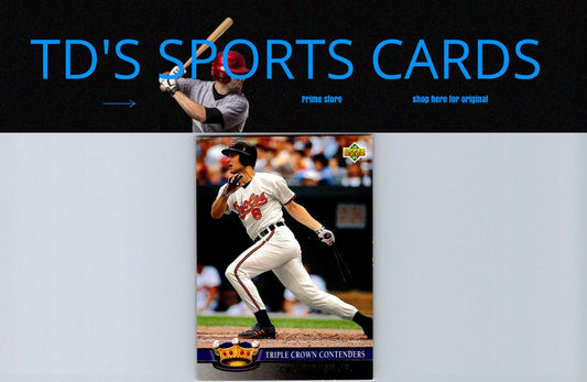 Baseball card featuring TC7 Cal Ripken Jr. from Triple Crown Contenders series