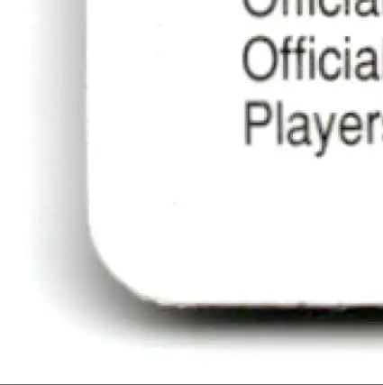 Corner of a white playing cards baseball Aces card from 1993 US Playing Cards Baseball Aces set