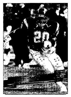 Football player in uniform from 1993 Wild Card Superchrome Natrone Means card