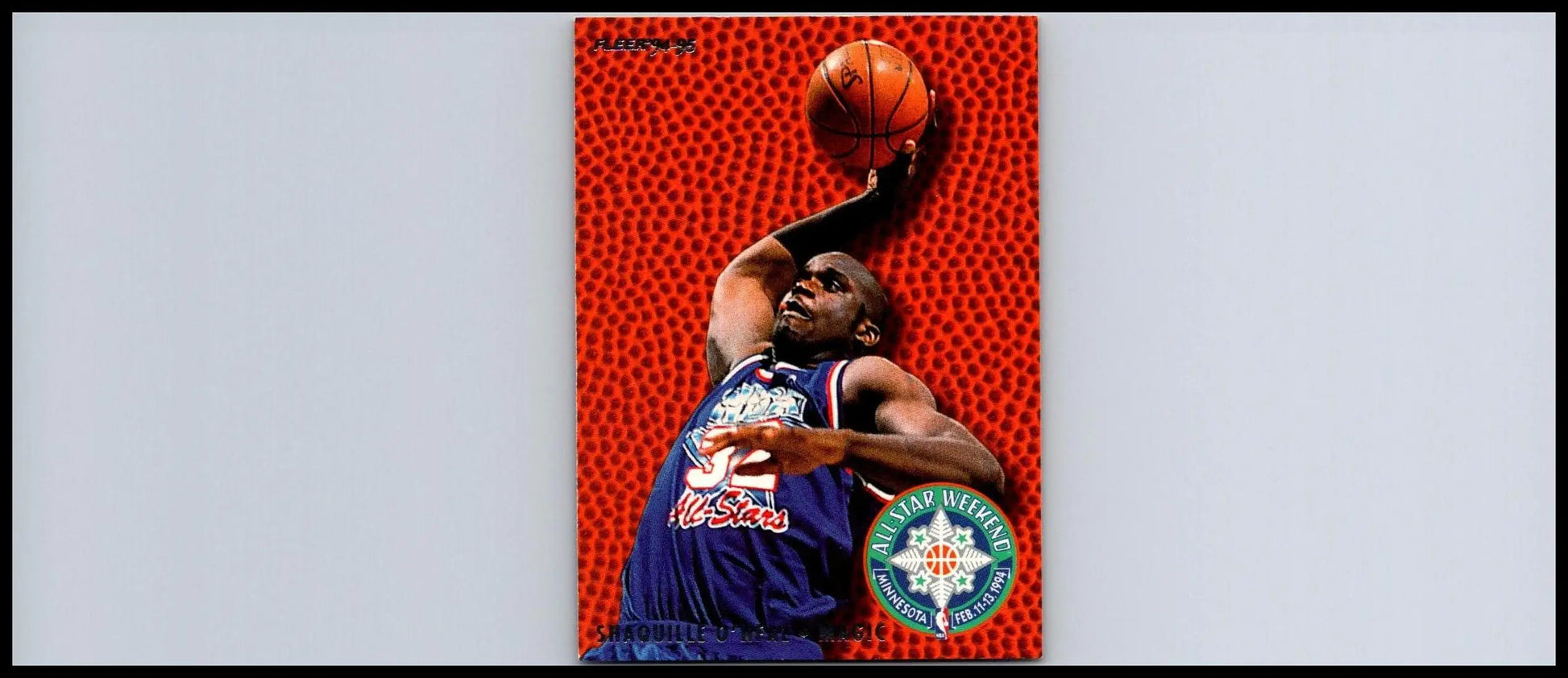 Shaquille O’Neal All-Stars trading card from 1994-95 Fleer baseball cards collection