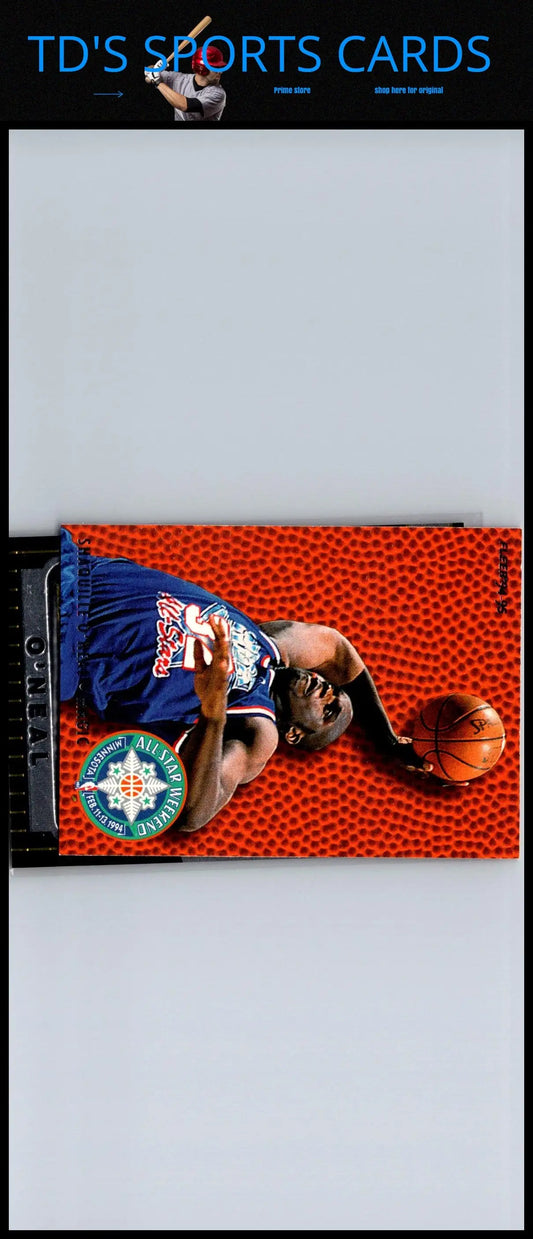 Shaquille O’Neal trading card from 1994-95 Fleer #9 All-Stars collection