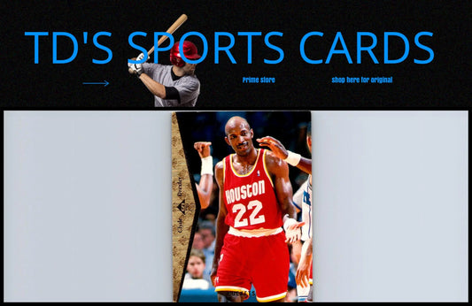 Clyde Drexler in red jersey featured on 1994-95 SP trading card #77
