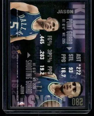 1994-95 Stadium Club Jim Jackson Jason Kidd #280 Basketball - Basketball Card