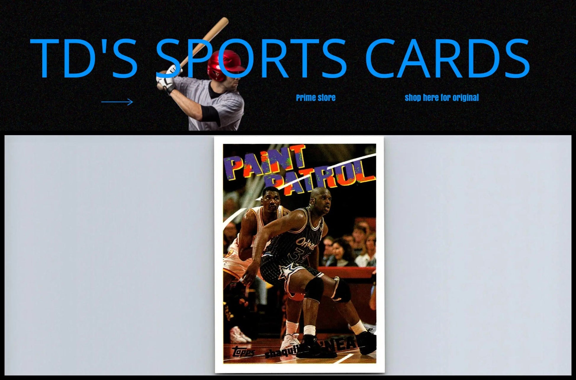 1994-95 Topps #100 Shaquille O’Neal trading card showcasing basketball collectibles