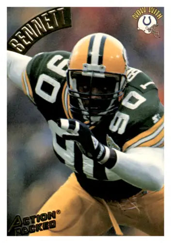 Tony Bennett in action for the Packers, 1994 Action Packed original gloss card