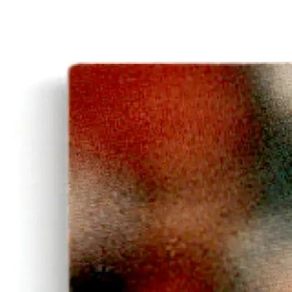 Corner section of Bowman football Steve Young metallic print with white border