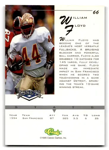 1994 Classic Assets #66 William Floyd NM-MT ID:70381 - Trading Cards