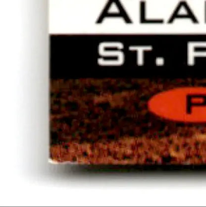 Corner of textured layered brown baseball Alan Benes 1994 Classic Baseball Alan product