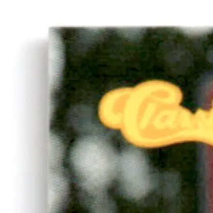 Yellow cursive Class sticker on dark background for Classic Baseball Alan Benes card
