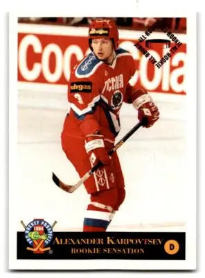 Hockey trading card from 1994 Classic Pro Hockey Prospects featuring Alexander Karpovtsev