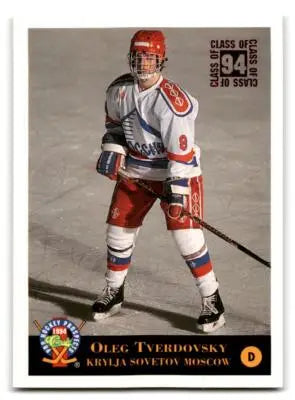 Oleg Tverdovsky hockey card from 1994 Classic Pro Hockey Prospects series