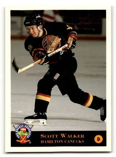 1994 Classic Pro Prospects #165 Scott Walker Hamilton Canucks Hockey ID:55504 - Trading Cards