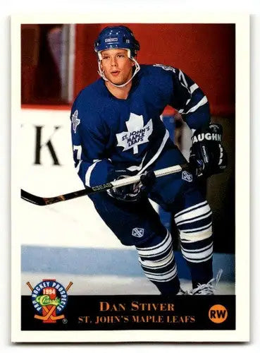 Original gloss 1994 Classic Pro Prospects Dan Stiver hockey card from St. Johns Maple Leafs