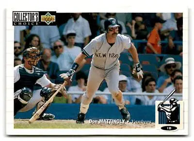 1994 Collector’s Choice #192 Don Mattingly baseball card for trading card collectors