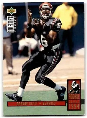 Football trading card featuring 1994 Collector’s Choice Darnay Scott Rookie Cincinnati Bengals