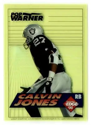 Calvin Jones Boss Rookies card from 1994 Collector’s Edge Pop Warner Green series