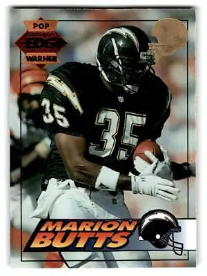 1994 Collector’s Edge #173 Marion Butts Pop Warner 22K Gold football card display