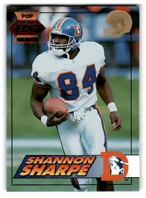 Shannon Sharpe football card from 1994 Collector’s Edge Pop Warner 22K Gold edition