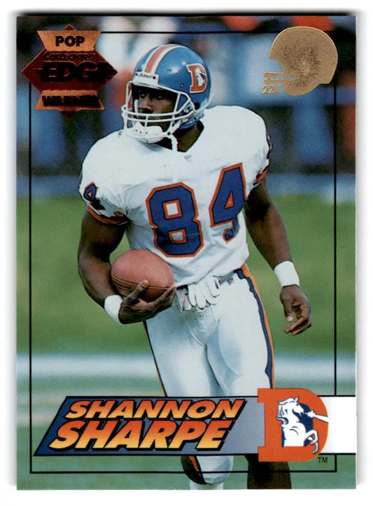 1994 Collector’s Edge #53 Shannon Sharpe Pop Warner 22K Gold - Trading Cards