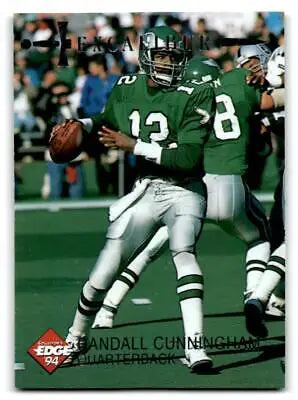 Randall Cunningham 1994 Collector’s Edge Excalibur trading card #40 displayed