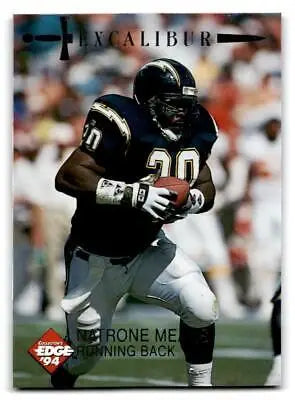Natrone Means in action with ball on 1994 Collector’s Edge Excalibur trading card