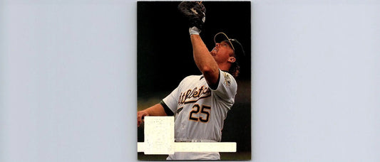 Mark McGwire catching a baseball in 1994 Donruss Special Edition card