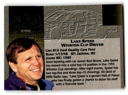 1994 Finish Line Gold #6 Lake Speed - Trading Cards