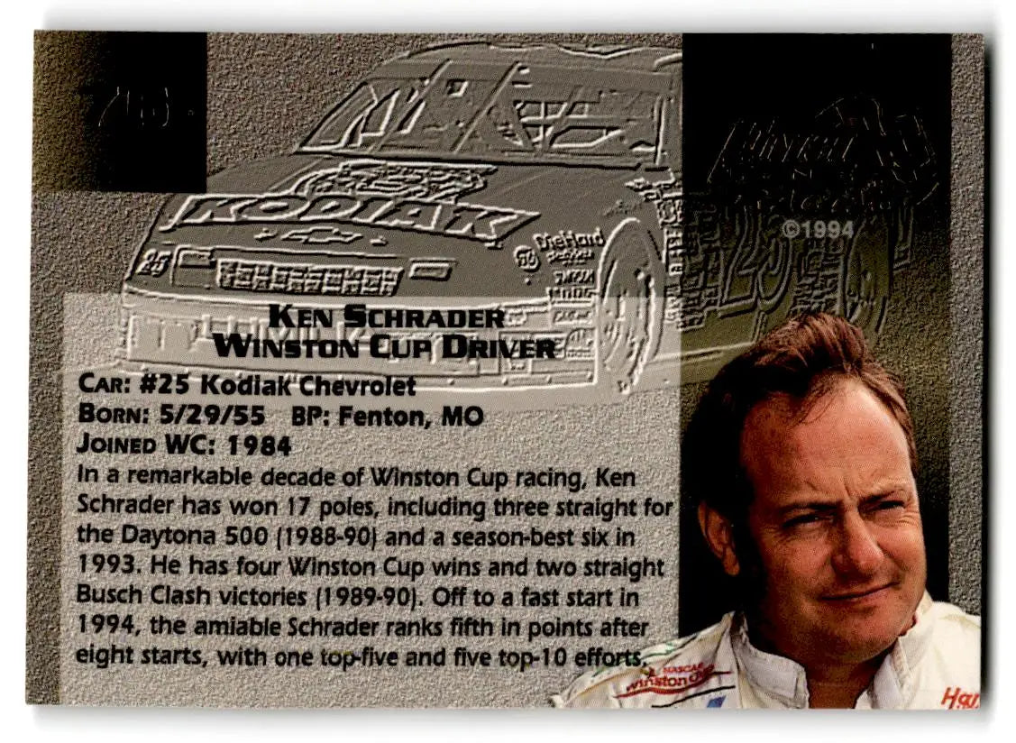 1994 Finish Line Gold #76 Ken Schrader - Trading Card