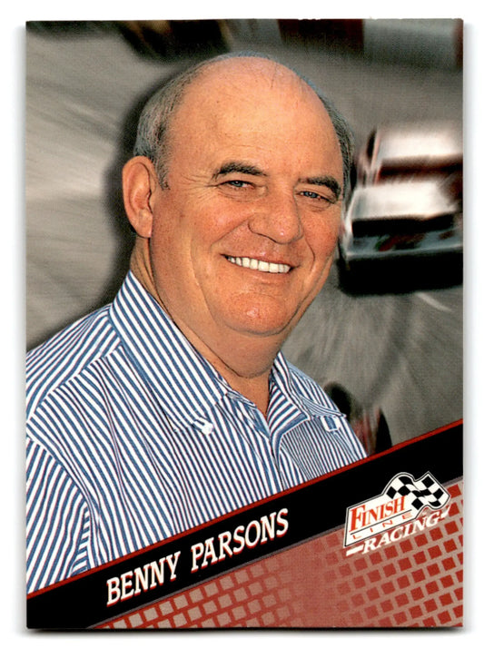 Trading card featuring Benny Parsons from 1994 Finish Line Racing line racing Benny Parsons