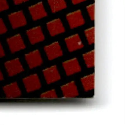 Red and black patterned fabric for Finish Line Racing Ernie Irvan product display