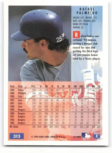 1994 Fleer #313 Rafael Palmeiro NM-MT Rangers ID:58441 - Trading Cards