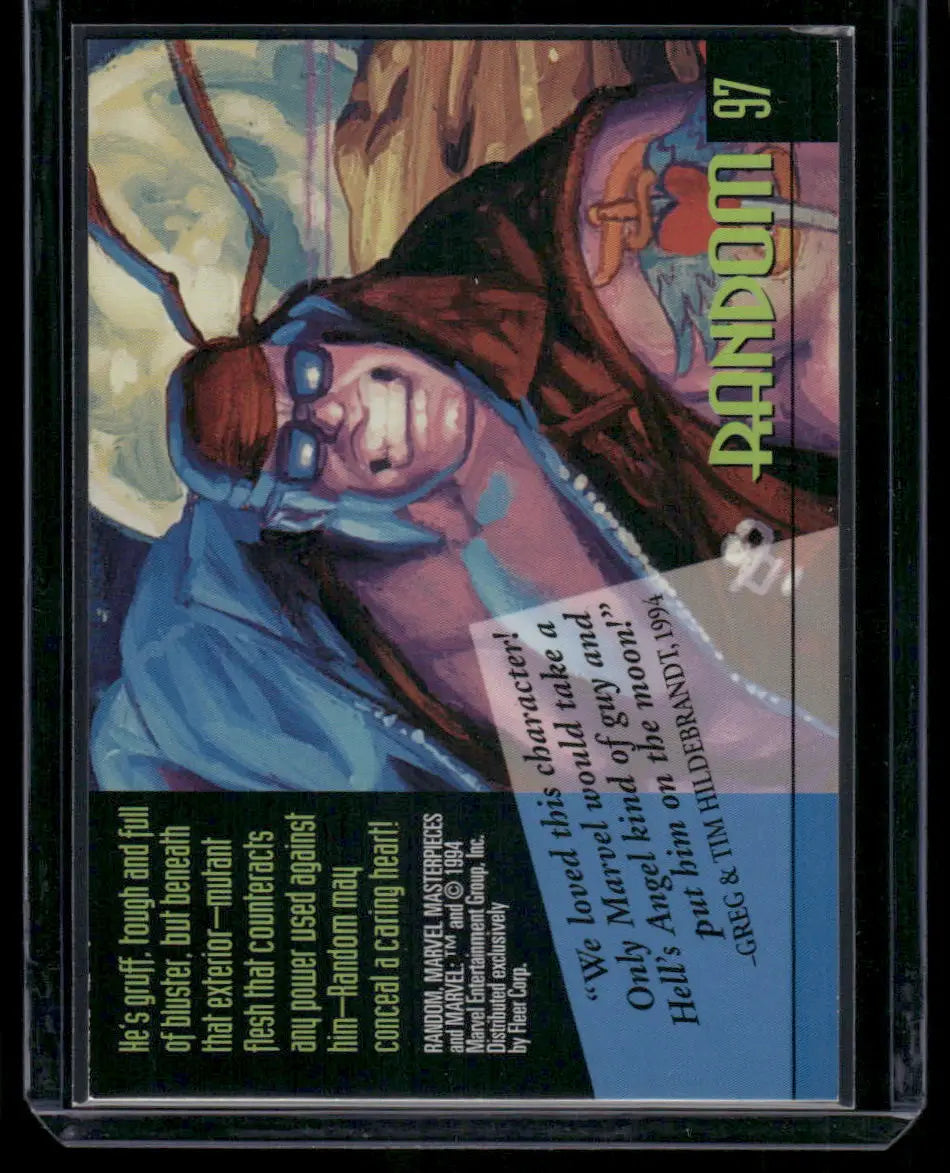 Vintage 1994 Fleer Marvel Masterpieces Random trading card with character artwork