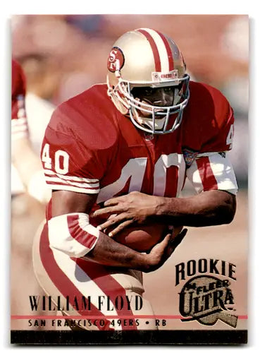 William Floyd rookie card from Fleer Ultra 1994 with original gloss featuring 49ers