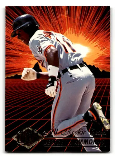 Original gloss Baseball card from Fleer Ultra 1994 All Rookie Team Jeffrey Hammonds