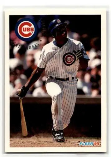 Original gloss 1994 Fleer Update U110 Karl Rhodes Chicago Cubs baseball card