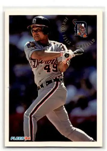 Original gloss 1994 Fleer Update U43 Junior Felix Detroit Tigers Baseball Card