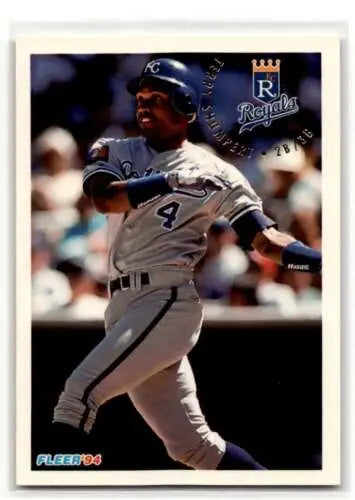 Original gloss 1994 Fleer Update U51 Terry Shumpert Kansas City Royals baseball card