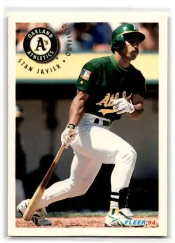 1994 Fleer Update U75 Stan Javier Oakland Athletics baseball card original gloss collectible