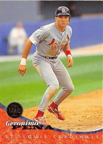 1994 Leaf #172 Geronimo Pena baseball card with original gloss for Cardinals fans